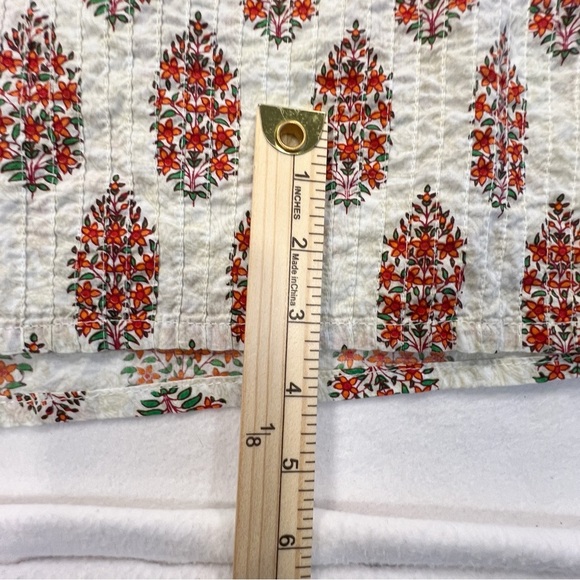 Sabhyata Indian Cream Red Floral Printed Straight Kurta Kurti Tunic Ethnic Dress - Picture 7 of 12